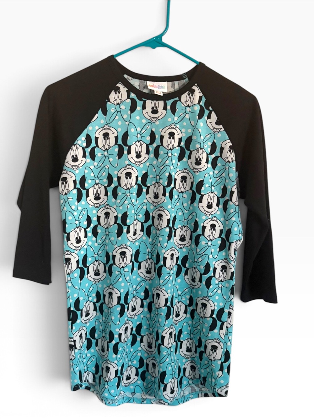 Disney Minnie Mouse LuLaRoe Randy Tunic Top XS 3/4 Sleeve